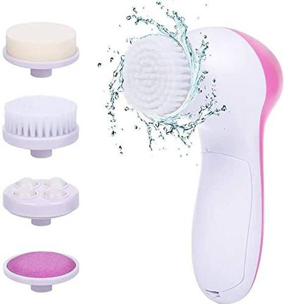 JASH ENTERPRISE 5 in 1 Portable Electric Facial Cleaner Multifunction Massager, Face Massage Machine For Face, Facial Machine, Beauty Massager, Facial Massager For Women 1 SET