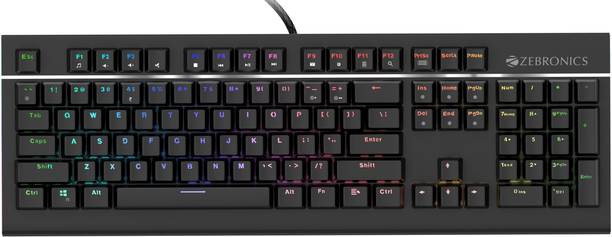ZEBRONICS Zeb-Max Pro V2 Wired USB Gaming Keyboard
