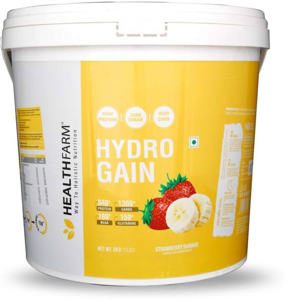 HEALTHFARM Hydro Gain Premium Whey Protein for Muscle Weight Gainers/Mass Gainers