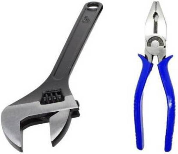 DHATRI TOOLS 12 INCH ADJUSTABLE ,8 INCH PLIER Single Sided Pipe Wrench