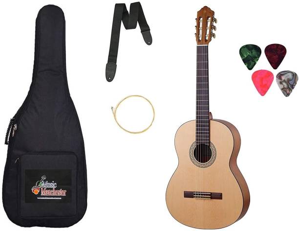 YAMAHA C40MII Classical Guitar, Mahagony With Padded Bag, Belt, String and Picks Acoustic Guitar Spruce Rosewood