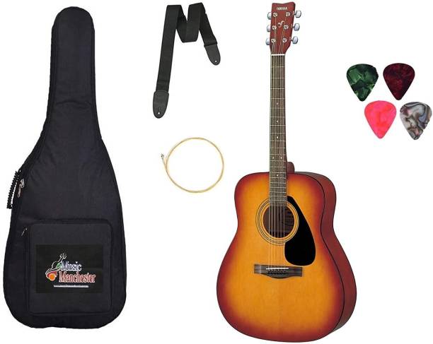 YAMAHA F310-TBS Right Handed Acoustic Guitar (Tobacco Sunburst, 6-Strings) With Padded Carry Bag, Belt, Picks and String Acoustic Guitar Spruce Rosewood