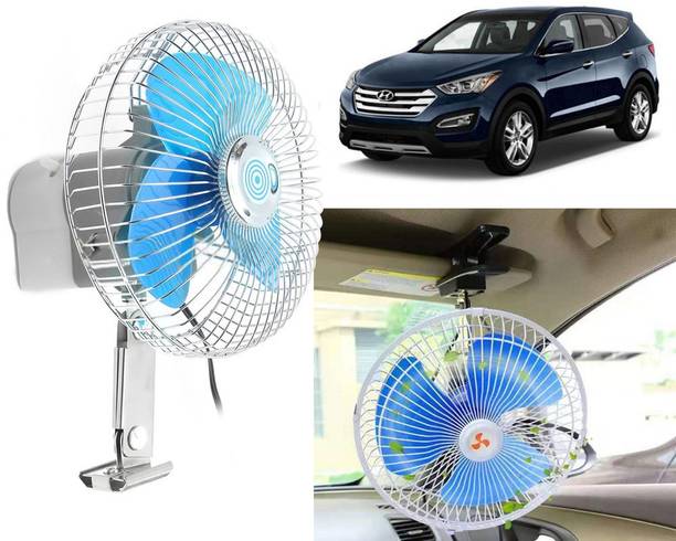 Selifaur 2NF135 - 12 Volt DC Auto Rotate On/Off Switch Wiring Set Portable Electric Oscillating car Fan Santa Fe Car Interior Fan