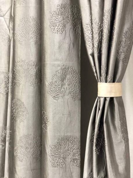 JMT 213 cm (7 ft) Polyester Door Curtain (Pack Of 2)