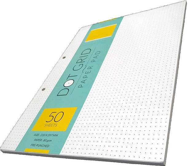 LRS Paper Pad A4 Note Pad Dot Grid 100 Pages