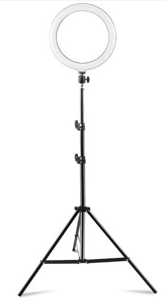 Setster 10 Inches LED Ring Light with Tripod for Camera Smartphones with 3 Mode Light Ring Flash
