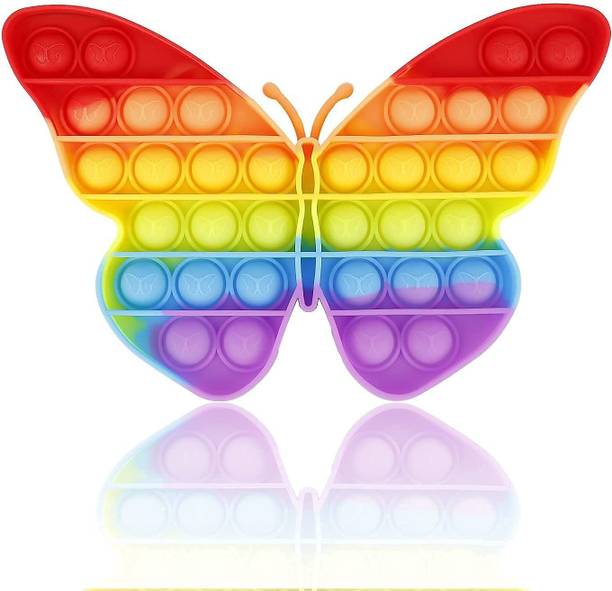Aganta Pop It Butterfly Pop It fidget Toys For Kids Best Fidgets Push Pop Bubble Game Pop It game Popets Stress Relief Toys For Kids Poppits Sensory Game Popet Best Gifts For Boys And Girls Popitst Pop Sound Toys Novelty Gifts