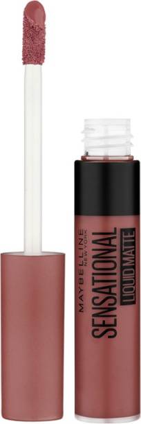 MAYBELLINE NEW YORK Sensational Liquid Matte Lipstick, NU04 Bare Temptation, 7 g - Liquid Lipstick Shades Delivering Intense Matte Color Effect