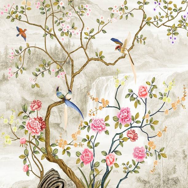 3D Decorative Floral Vinyle Poster Paper Print