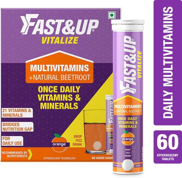 FAST&UP Vitalize Multivitamin For Men & Women-21 Vital Vitamins&Minerals For Daily Health