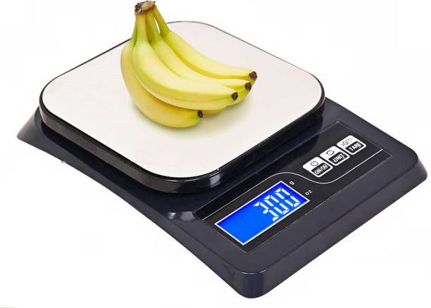 Qozent Digital Kitchen Weighing Scale ,Food Kitchen Scale,Weight Loss, Baking, Cooking, Keto and Meal Prep, Digital Kitchen Weight Machine Small Upto 10 KG for Home Weighing Scale