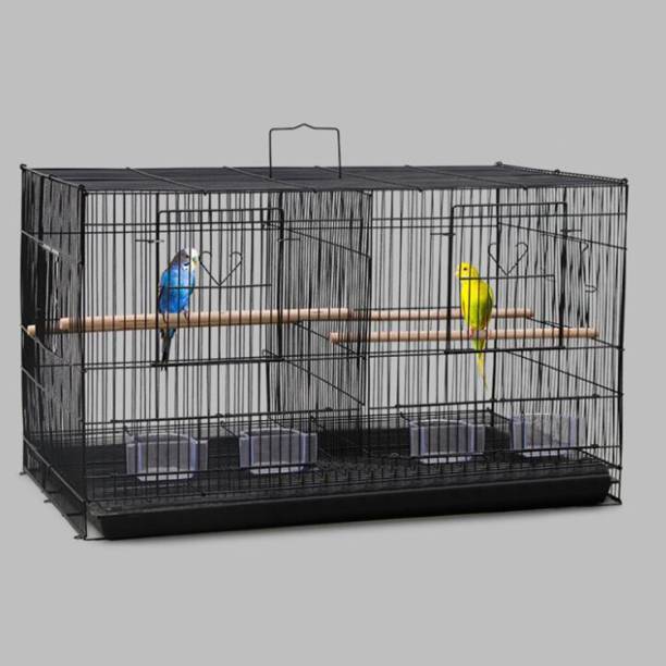 Petzlifeworld High Quality Powder Coated 2 Feet Partition Cage Suitable for Small Birds Like Finches, Canneries, Budgies Bird House