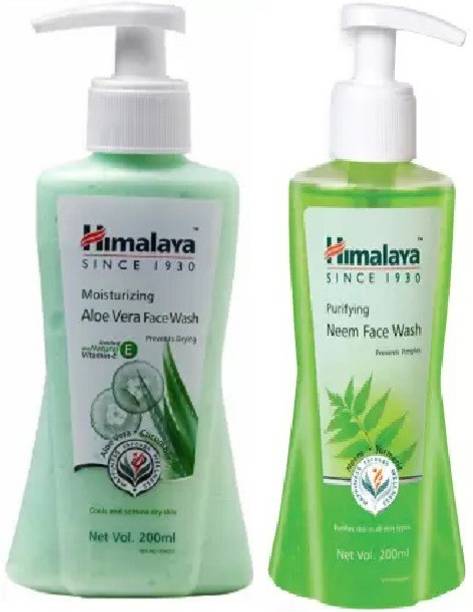 HIMALAYA ALOE VERA FACE WASH 200ML , Purifying Neem 20...