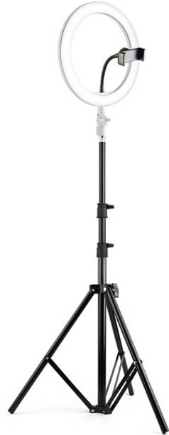 Webilla Selfie Ring Light LED Circle Phone Holder Tripod Stand for iPhone, Android - Great for Live Stream, Makeup/Beauty, Tiktok, YouTube, Video Recording, Studio/Photography Lighting Ring Flash