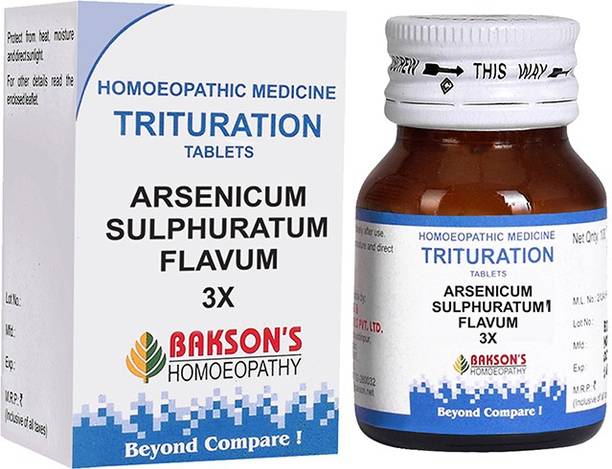 Bakson's Homoeopathy Arsenicum Sulphuratum Flavum 3X Tablets