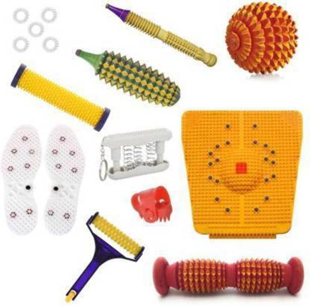 AcuHealth NC-2000 216 DK34 Acupressure Massager Tools Combo Kit for Stress and Pain Relief Power Foot Mat (Magneto-Therapy) Massager