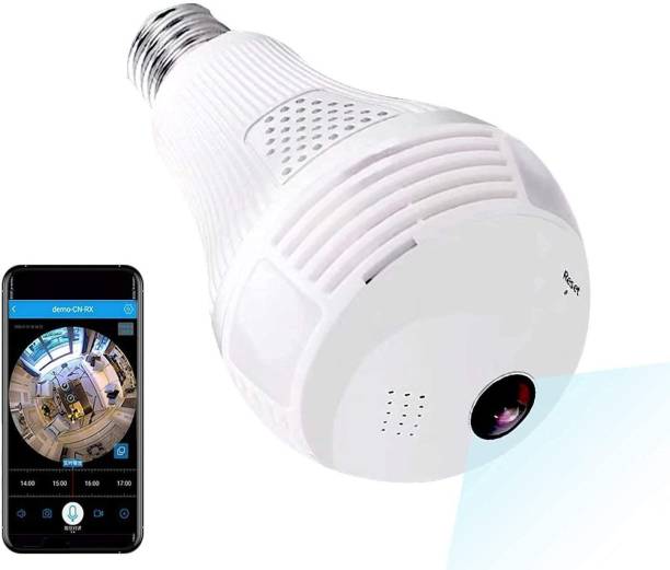 SIOVS Wireless wifi Bulb 360° IP Camera with Night Vision, Hidden Camera,2-Way Audio Spy Camera