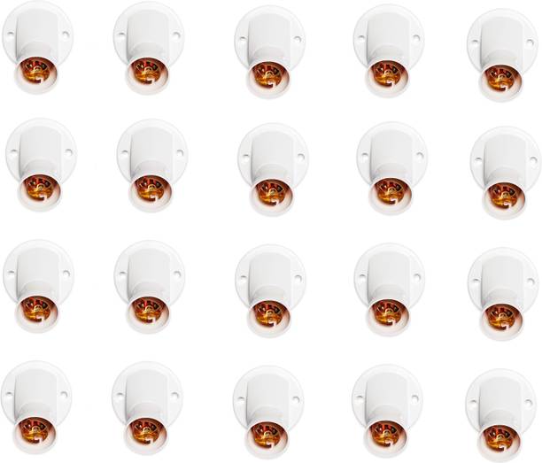 JELECTRICALS Batten Holder -Pack of 20 Polypropylene Light Socket