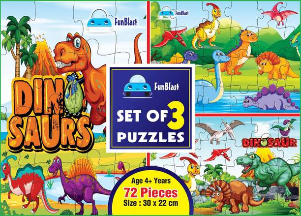 FunBlast Dinosaur Jigsaw Puzzles for Kids, Kids Floor P...