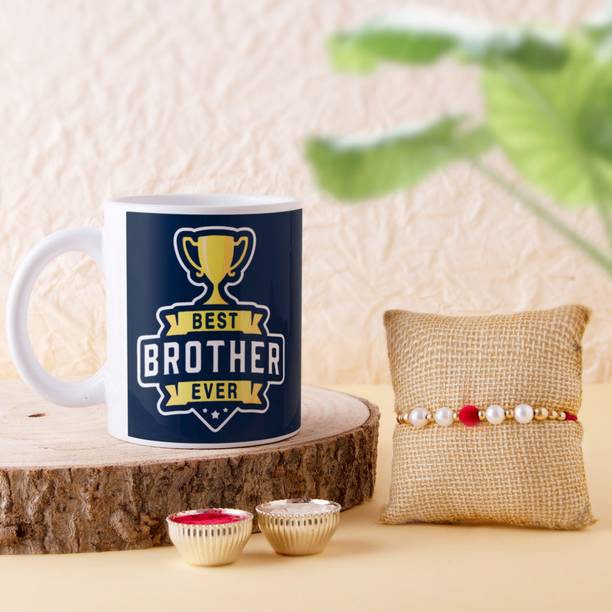 डिजाइनर 2021 LATA - FKSB - Mug Rakhi Combo 2 असोर्टेड सेट