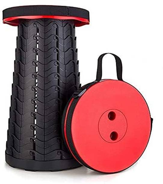 Pegrim Height-Adjustable Telescopic Stool Multi-Purpose Folding Table for Work from Home, Study, Dining, Camping, Picnic & Outdoor. Stool