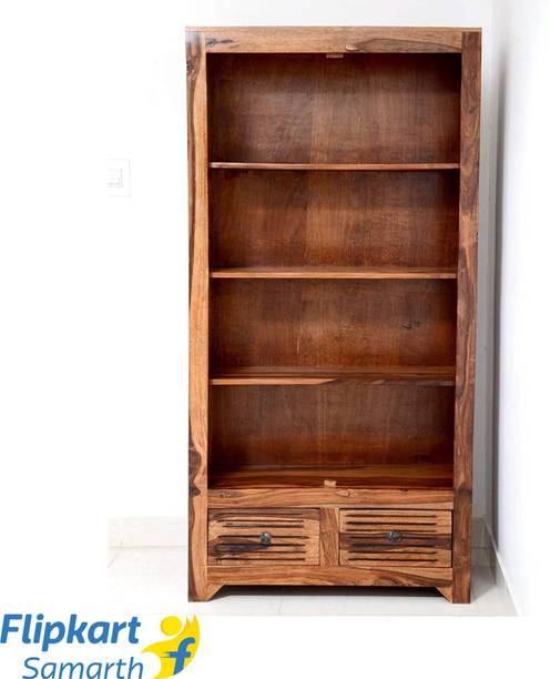 Divine Arts Sheesham Wood Solid Wood Semi-Open Book She...