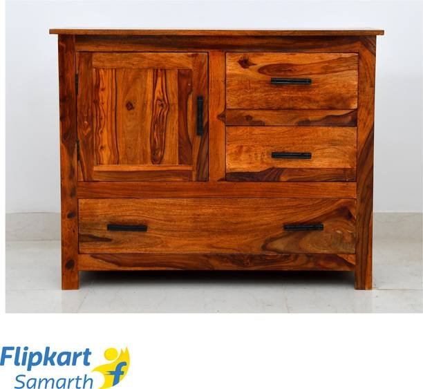 Divine Arts Sheesham Wood Solid Wood Free Standing Sideboard