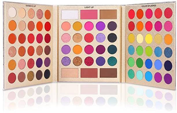 UCANBE Pretty All Set Eyeshadow Palette Holiday Gift Set Pro 86 Colors Makeup Kit Matte Shimmer Eye Shadow Highlighters Contour Blush Powder All In One Makeup Palette 375 g