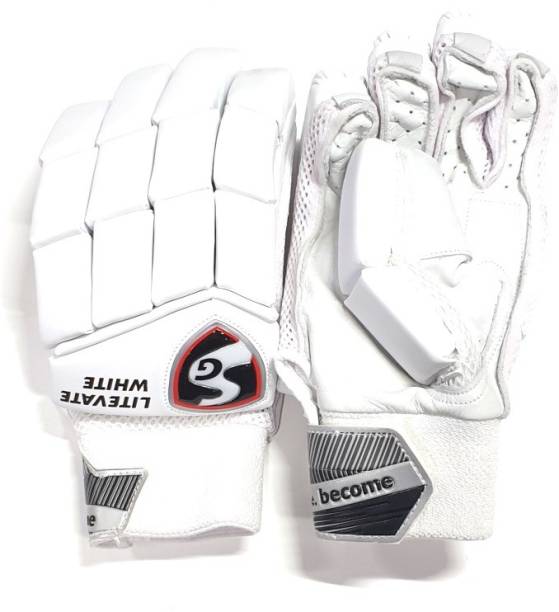 SG Litevate White-2020/21 Model-(Mens 15+ RH) Batting Gloves