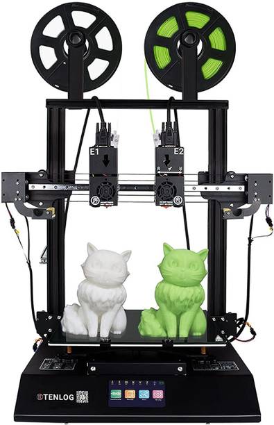 Tenlog TL-D3 Pro Independent Dual Extruder 3D Printer | High Temperature Nozzle | Filament Sensor | Silent Mainboard (TMC2208 Drive) | 600W Power Supply | Build Volume: 300x300x350mm 3D Printer