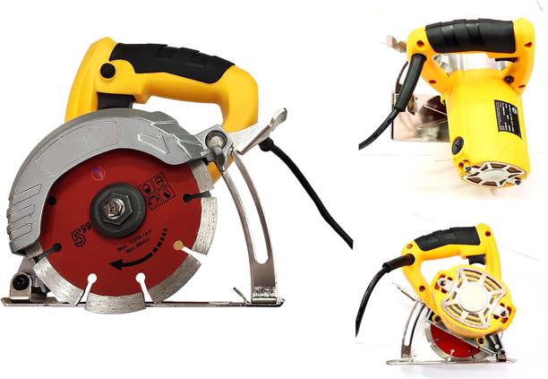 Mass Pro 5" Multipurpose Powerful Cutting Machine (1800 W) (13000 RPM) (Disc Dia 125mm) For Wood/Marble/Tile/Granite/Metal Cutting Handheld Tile Cutter
