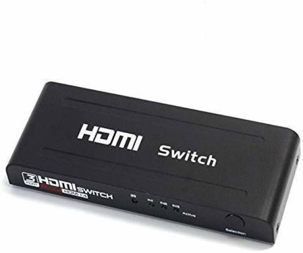 Tobo 3 Port HDMI Switch 4K Ultra HD 3D HDMI Switcher with 3 Input 1 Output 3x1 SwitCH 1080 inch Blu-ray Player
