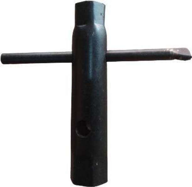 GADGET DEALS spark plug opening tool Double Sided Tubular Spanner with Tommy bar Pipe Wrench Double Sided Pipe Wrench