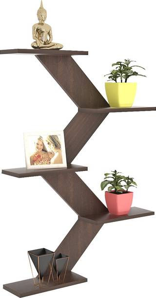 BLUEWUD Astrella Engineered Wood Open Book Shelf