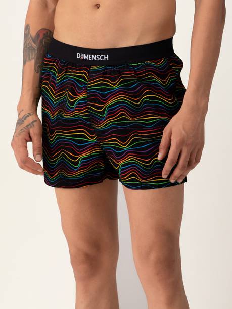 Cotton Back Pocket Printed Men Boxer