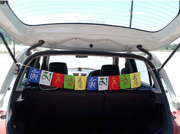 Mocaby Tibetan Buddhist Prayer Flag For cars ( large size) Car Hanging Ornament