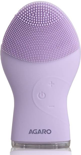 AGARO 33537 CM2107 Sonic Facial Cleansing Massager & brush, Hygienic Soft Silicone Massager