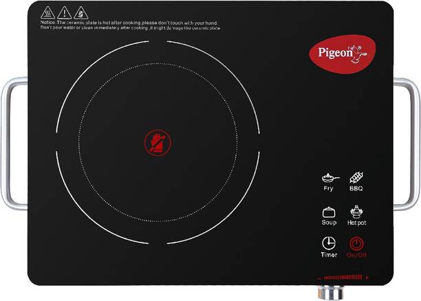 PIGEON BY STOVE KRAFT 2200 W Radiant Cooktop Jog Dial, Touch Panel