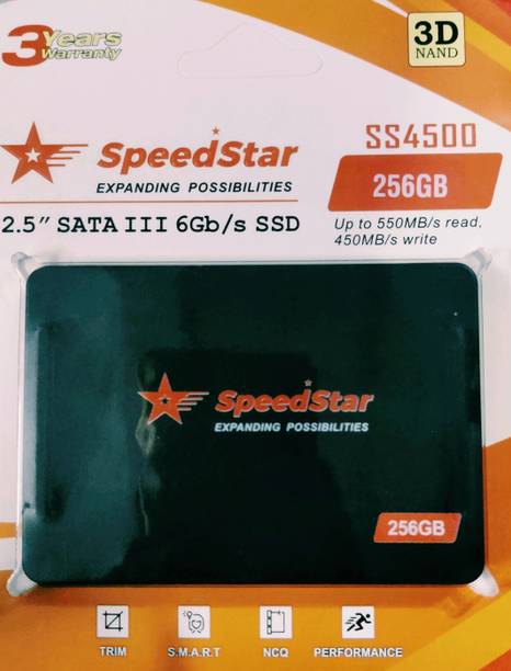 Speed Star SSD 256 GB All in One PC's, Desktop, Laptop Black SATA Internal Solid State Drive (SSD) (SSD 256 GB LAPTOP & DESKTOP HDD)