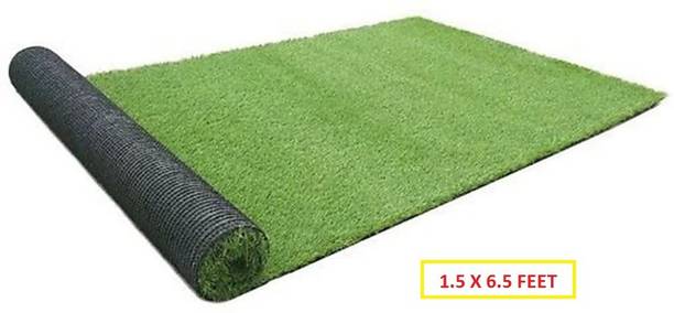 COMFY HOME High Density Artificial Grass Mat ( 1.5 X 6.5 ) Feet Artificial Turf Sheet