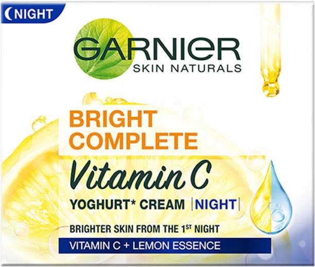 GARNIER Bright Complete VITAMIN C YOGHURT Night Cream, 18g