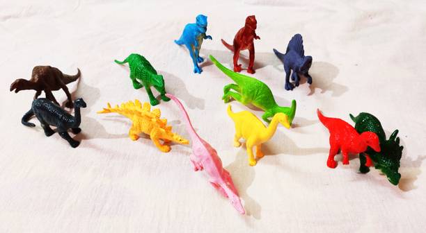 FLYmart Dinosaur ToySet 12 PCS Create Your Jungle world of DINO Awaits you |Dino rare pack