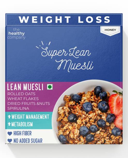 THE HEALTHY COMPANY SUPER LEAN Muesli ( 300g )- Muesli, Cinnamon, Spirulina - Weight Loss, Diabetes, PCOD/PCOS Box