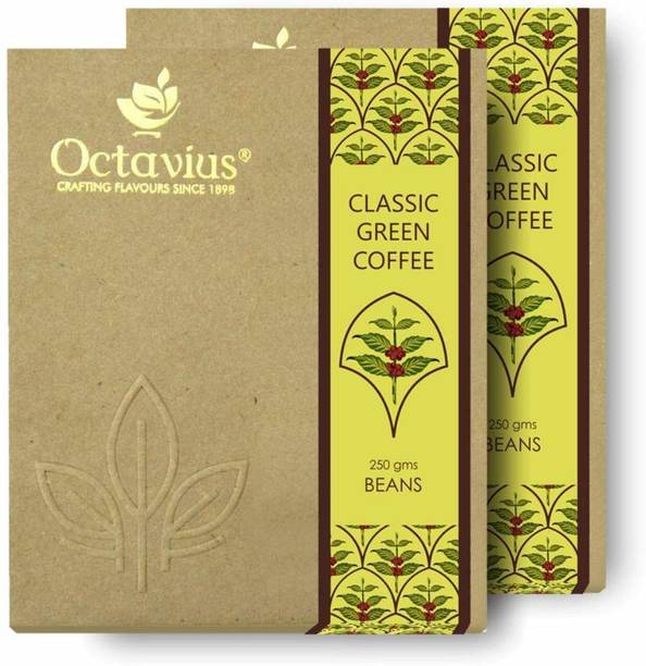 Octavius Organic Green Coffee Beans for Weight Loss (Pack of 2) Instant Coffee