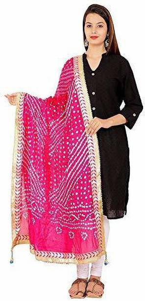 lunawat associate Silk Blend Printed, Self Design Women Dupatta