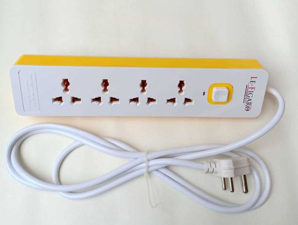 REALON Extension Board 4 Sockets 1 Switch with Heavy Duty Junction Box and 2.5 m Long Wire Electrical Fuse