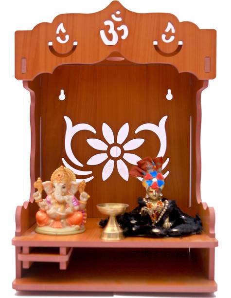 Rudrax Wooden Home Temple/Home mandir/god Stand for Home/Pooja Stand Home Temple Wall Hanging Product Engineered Engineered Wood Home Temple Solid Wood Home Temple Handicraft Pooja Jhula | Swing | Palana | Nand Gopal Palana | Hindola for Ladoo Gopal and Ganesh Ji. Engineered Wood Home Temple