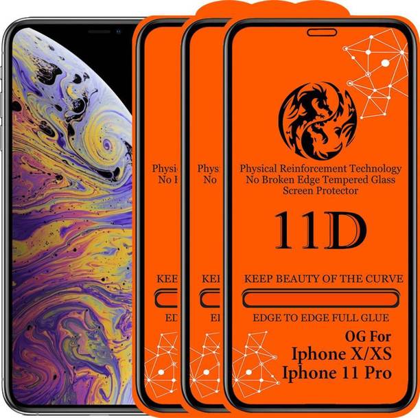 aplexx Edge To Edge Tempered Glass for Apple iPhone X, Apple iPhone XS, Apple IPhone 11 Pro