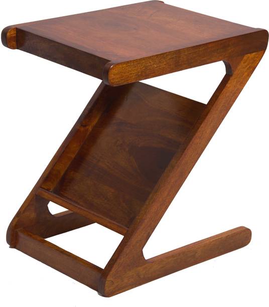 FUREON Side Table Modern Industrial End Table with Storage Shelf, Accent Coffee Table for Living Room Bedroom Balcony Family and Office Solid Wood Bedside Table