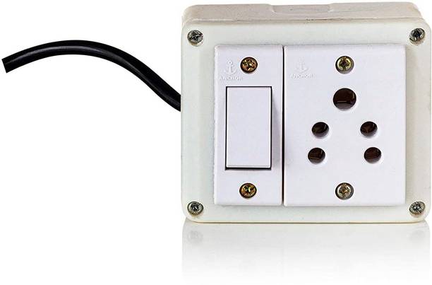 Cordnet Jelectricals 2 Way Extension Board With 1 Anchor Socket and 1 Anchor Switch 1  Socket Extension Boards